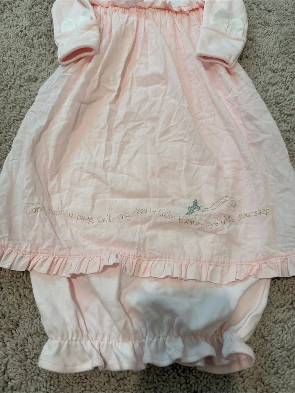 Bunnies by the Bay Pink Newborn Gown